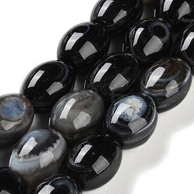 Natural Eye Agate Beads Strands G-NH0019-D04-04-1