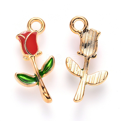 Alloy Enamel Pendants X-ENAM-S121-048-1