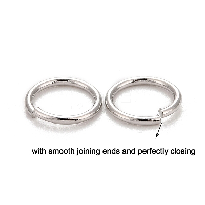Brass Open Jump Rings KK-M165-9mm-01P-NR-1
