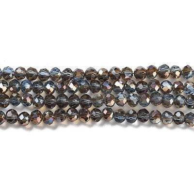 Electroplate Glass Beads Strands EGLA-A034-T6mm-J16-1