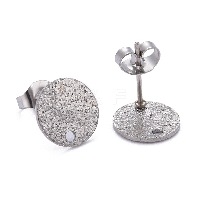 Non-Tarnish 304 Stainless Steel Stud Earring Findings STAS-Z021-B-01P-1