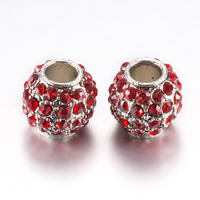 Alloy Rhinestone European Beads PALLOY-F200-03-1