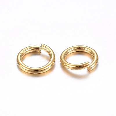 304 Stainless Steel Open Jump Rings STAS-O098-02G-11-1