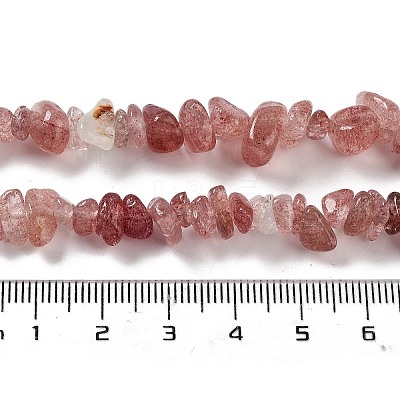 Natural Strawberry Quartz Beads Strands X-G-M205-94-1