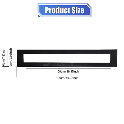 Rectangle PVC Hollow Out Painting Stencils TOOL-WH0155-67-1