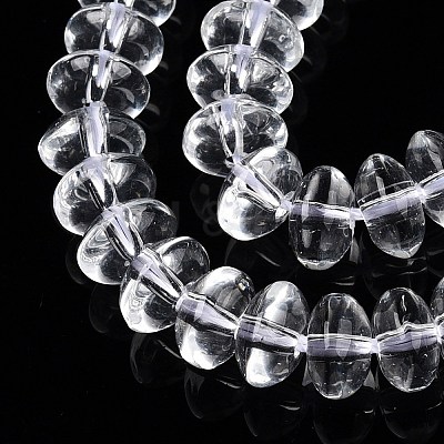 Transparent Glass Beads Strands GLAA-N001-62B-1