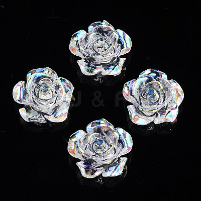 Transparent Resin Cabochons CRES-N030-001B-1
