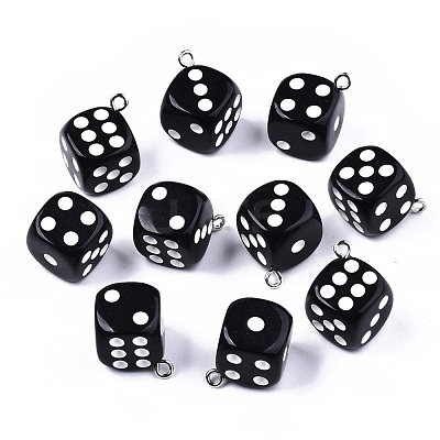 Opaque Epoxy Resin Pendants CRES-N025-12A-B01-1