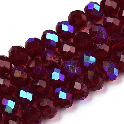 Electroplate Glass Beads Strands EGLA-A034-T1mm-L21-1