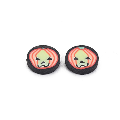Halloween Handmade Polymer Clay Cabochons CLAY-N006-105-1