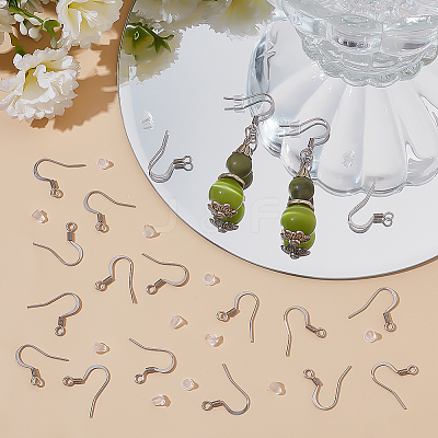 160Pcs 304 Stainless Steel French Earring Hooks STAS-ME0001-53P-1
