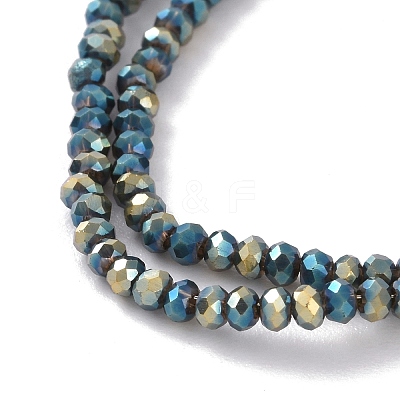 Electroplate Glass Beads Strands EGLA-K010-FP02-1