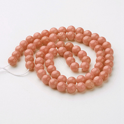 Natural Mashan Jade Round Beads Strands X-G-D263-10mm-XS18-1