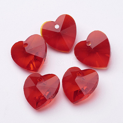 Valentine's Day Handmade Glass Pendants X-GH14mm47Y-1