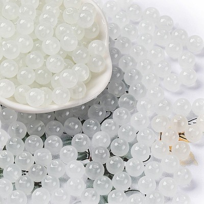 Imitation Jade Glass Seed Beads SEED-Z004-J8MM-05-1