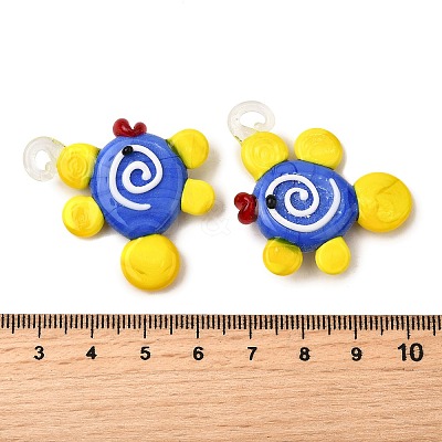 Handmade Lampwork Pendants LAMP-S079-03C-1