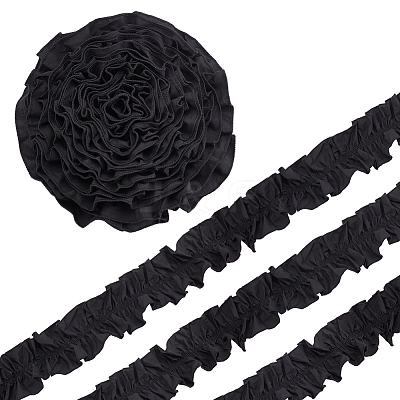 Polyester Ruffled Trimming DIY-WH0430-116A-1