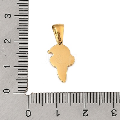 Christmas Theme 304 Stainless Steel Pendants STAS-R007-01T-G-1