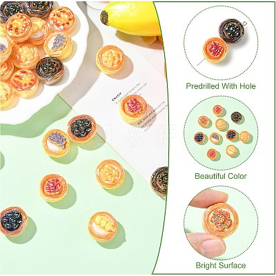 30Pcs Opaque Acrylic Beads SACR-CJ0011-89-1