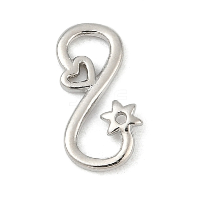 Brass S-Hook Clasps KK-S527-06P-1