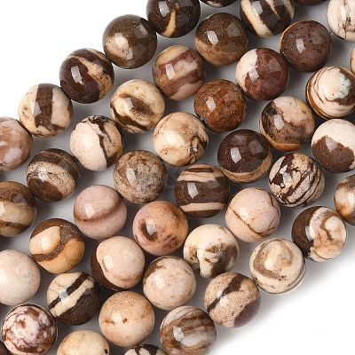 Natural Australian Agate Round Bead Strands G-M272-02-10mm-1