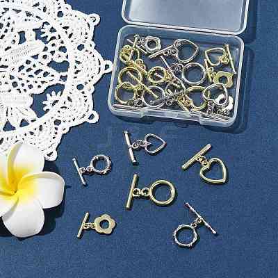 20Pcs 12 Styles Alloy Toggle Clasps FIND-FS0004-53-1