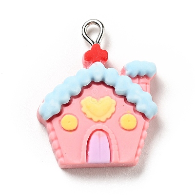Christmas Opaque Resin Pendants LS-RESI-G043-B01-1