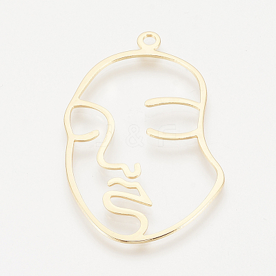 Brass Pendants KK-Q735-331G-1
