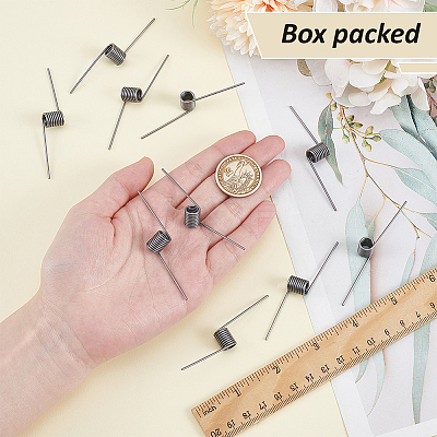 30Pcs 304 Stainless Steel Torsion Spring FIND-BC0014-16E-1