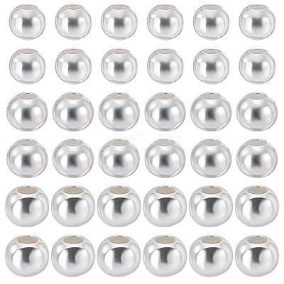 90Pcs 3 Styles 925 Sterling Silver Beads STER-PH0005-17-1