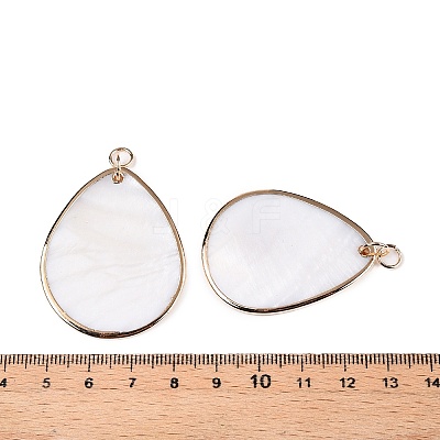 Natural Freshwater Shell Pendants SHEL-N036-06-1