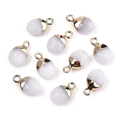Natural White Jade Charms G-N326-58G-1