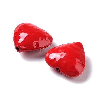 Spray Painted Alloy Beads PALLOY-H134-43-1