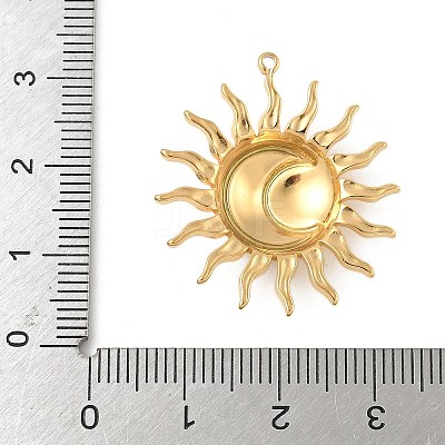 304 Stainless Steel Pendants STAS-F319-08G-02-1