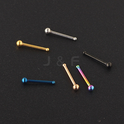 304 Stainless Steel Round Ball Nose Bone Rings WG2C4E4-01-1