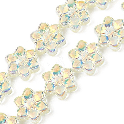 Electroplate Glass Beads Strands EGLA-P069-02A-AB04-1