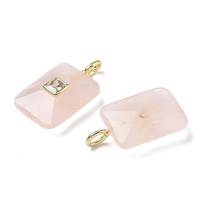 Natural Rose Quartz Pendants G-I391-03G-01-1
