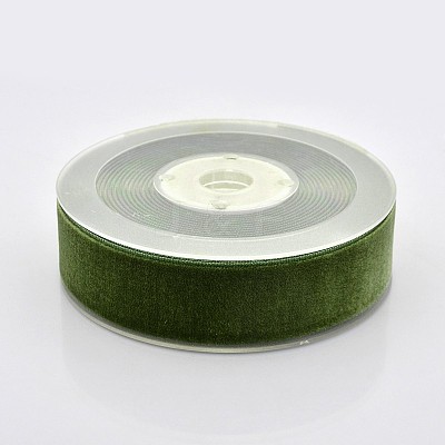 Polyester Velvet Ribbon for Gift Packing and Festival Decoration SRIB-M001-26mm-570-1