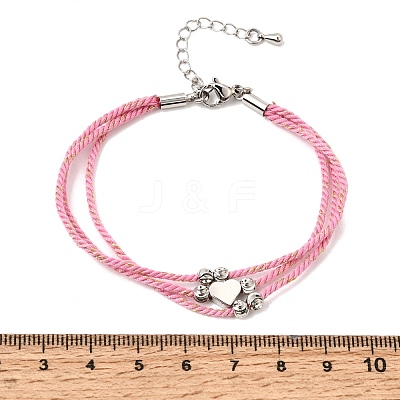 Polyester Multi-Strand Bracelets FB-CBA983F-02P-03-1