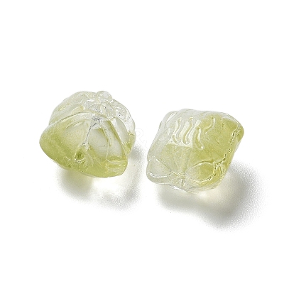 Baking Paint Transparent Glass Beads GLAA-C035-01N-1