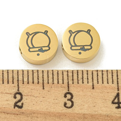 Halloween 304 Stainless Steel Beads STAS-U017-01G-I-1