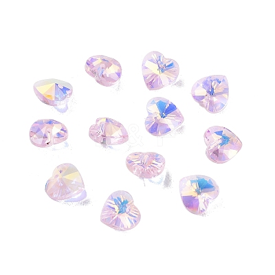 Electroplate Glass Charms GGLA-Z002-02H-1