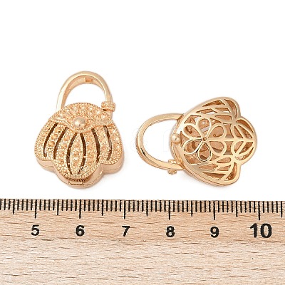 Brass Pendant Rhinestone Settings KK-G532-19G-1