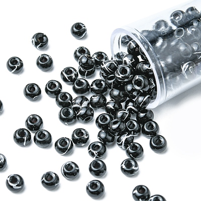 6/0 Opaque Glass Seed Beads SEED-YW0002-13R-1