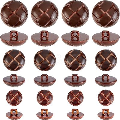100Pcs 1-Hole Plastic Buttons BUTT-CA0001-05B-1