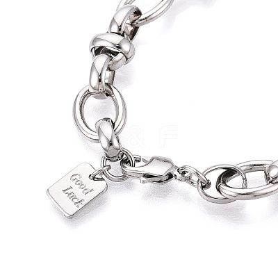 Brass Chain Bracelets BJEW-N032-06P-1