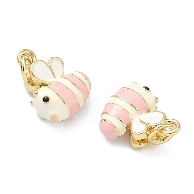 Brass Enamel Charms KK-F933-13G-02-1
