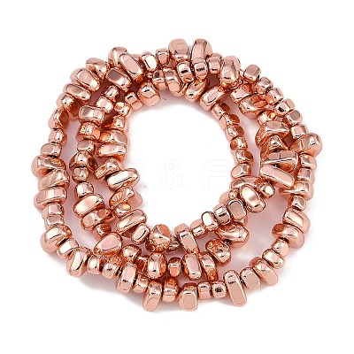 Electroplated Synthetic Non-magnetic Hematite Beads Strands G-I364-B01-RG-1