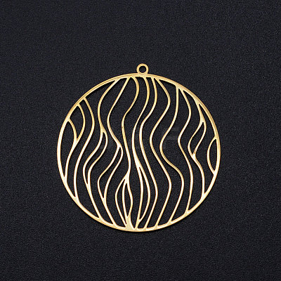 201 Stainless Steel Filigree Charms STAS-T049-T696-2-1