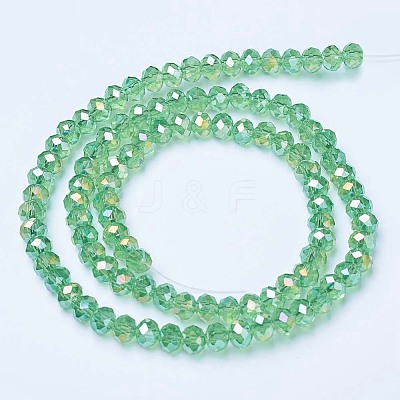 Electroplate Glass Beads Strands EGLA-A034-T2mm-B11-1